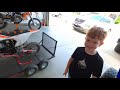 Kid Towing Dirt Bike with Powered Ride On CHALLENGE!