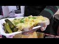 Huge Melted Cheese ! Swiss Raclette, one More Seen in London. Street Food of Brick Lane
