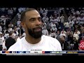 Anthony Edwards hugs & hypes up Mike Conley Jr. after big Game 2 vs. Suns | NBA on ESPN