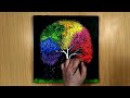 Rainbow Tree | Acrylic Painting for Beginners | Step By Step | How to paint a Simple Painting ideas