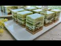 Marble Pandan Agar agar recipe 云石斑兰椰糖燕菜