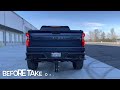 Chevy Silverado 6.2L V8 AWE exhaust before/after clips (Purez71)