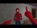 Playing as SpiderMan Family in Granny House