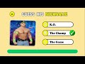 Only True Fans Can Guess The Nickname of WWE Superstars 🤔 | WWE Quiz
