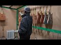 The process of making a Japanese electric guitar with  highly skilled and experienced craftsmen.