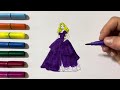 Dress Up Barbie and Barbie Characters Coloring with Sticker Book | painting and drawing for kids |