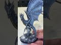 Painting the Young Silver Dragon, Part 6 - Completion 🐲 #shorts #dungeonsanddragons #painting