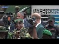 WATCH: Prince Harry, Meghan Arrive Defence Headquarters In Abuja