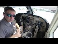 Landing Exuma, Bahamas in a Twin Commander 695B
