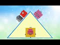 Numberblocks 1000 add when moving up the pyramid in 2 stage