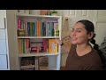 build my tbr book cart with me + bookshelf tour