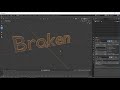 Blender - Quick Text Topology Fix