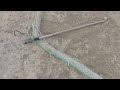 How to make a spring net trap, To catch birds ,Which the Arabs use to hunt peregrine falcon