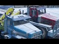 MY TRUCK FLIPPED IN THE SNOW! - SnowRunner Multiplayer Gameplay