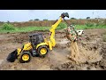Bolero Pickup Accident Biggest Deep Pit Pulling Out JCB | ParleG Loading | Mahindra Tractor | CS Toy