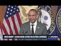 Jeffries humiliates ‘red tie brigade’ backing the ‘Insurrectionist in Chief’ Trump at trial