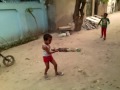 Priyanshu playing  cricket