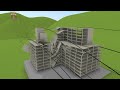 World's Tallest Transmission Tower Collapse Simulation | Jintang-Cezi Overhead Powerline Link