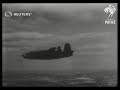 Dramatic low level flying bomber footage (1943)