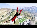 GTA 5 - Spiderman BMX Parkour Jumps Vol.59 (Euphoria Ragdolls)