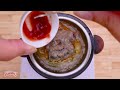 🐳 Fishing and Make Spicy Grilled Fish Thai Style At Miniature Kitchen by Mini Yummy 🍳 ASMR Cooking