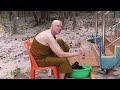 Ghost Talk & Power Out | Farang Monk Washes Clothes in Thai Forest ซักผ้าในป่า|ไฟดับร้อยเอ็ด|ผี