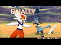 cinderace & lucario meet each other for the first time