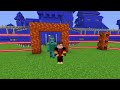 JJ's LAVA Kingdom vs Mikey's WATER Kingdom Survive Battle in Minecraft - Maizen