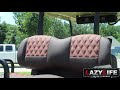 How To Install Premium Golf Cart Seats or Covers | Lazy Life Seat Cool Touch Technology