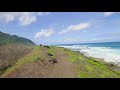 4K Virtual Walk with Ocean Views & Nature Sounds | Kaena Point Trail, Oahu, Hawaii - 1 Hour