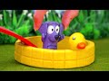 Bluey and Peppa Toys! Adventure In The Garden - Lessons About Teamwork for Kids