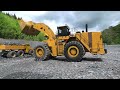 Caterpillar 6015B 150t Excavator / Caterpillar 993k Load a 75t Granite