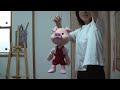 操り人形の作り方/100均の発泡スチロールを使ってブタを作る/How to make puppet pig.