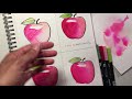 Blending techniques with water-based markers • Using Tombow markers