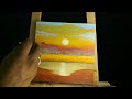 Sunset Painting | Sunset Painting Tutorial For Beginner ||Step By Step Beautiful Sunset Nature  #34
