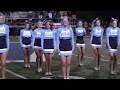 High School Cheerleaders at Halftime at the Football Game