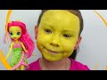 Kids Makeup My Little Pony with Colors Paints Alisa Play Dolls Equestria Girls MLP & DRESS UP