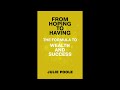 WANT MORE MONEY? FROM HOPING TO HAVING THE FORMULA TO WEALTH AND SUCCESS WILL SHOW YOU HOW. OUT NOW!