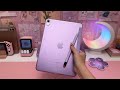 NEW iPad Air 2024 Unboxing & Review 💜| Apple Pencil Pro + accessories, iPad Air M2