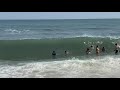 kids in Beach Haven with big waves pt 2