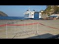 la nave Sibilla in arrivo al porto di Lipari