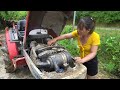 Genius Girl Restoration Yanmar tractor machinery after many years of abandonment - Start to Finish
