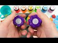 Satisfying Video l How 6 PlayDoh Rainbow Magic Fruit Toys AND Lollipop Candy Stars OF Pan Brush ASMR