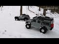 TRX4 Defender & SCX10 II Cherokee Snow Trailing Expedition