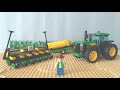 Lego Green Tractor and Implements MOC