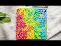 Texture Art on Canvas | art ASMR 🍃  aesthetic music, no talking 🌵 Satisfying art