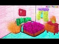 Bedroom Drawing, Coloring For Children & Learn Furnitures | Magic Fingers Art #06