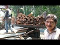 Hard Wood Turning into House Beams in Sawmill | Woodworking Skills