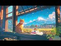 Cat & Sunflower field at the foot of Mount Fuji 🐾🌻Lofi With My Cat [ Lofi Mix - Lofi Songs ]