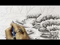 How to draw a Stream flowing through a Forest?